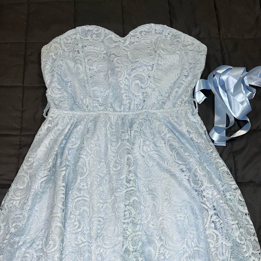 Rue21 Blue Strapless A-line Dress for Weddings